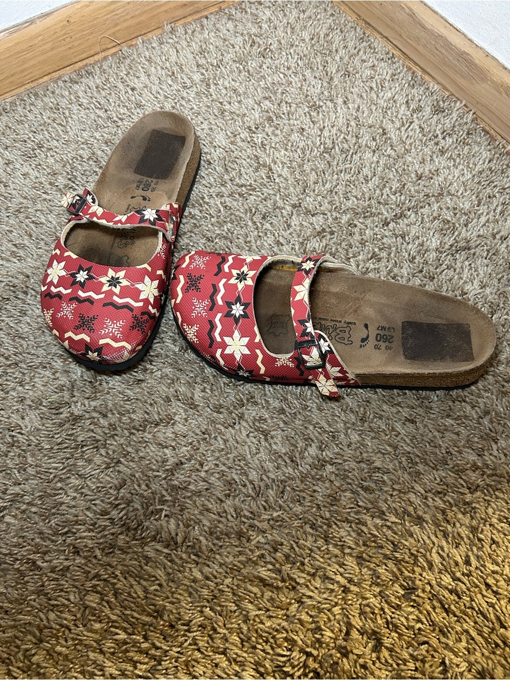 Vintage Birki's by Birkenstock Nordic Print Clogs - Size 40
